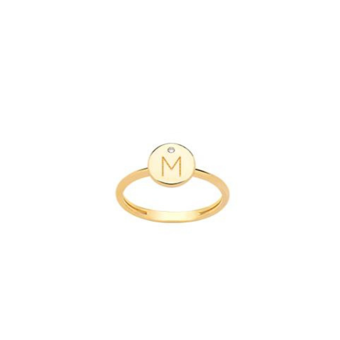Anel My Collection Letters Ponto de Luz