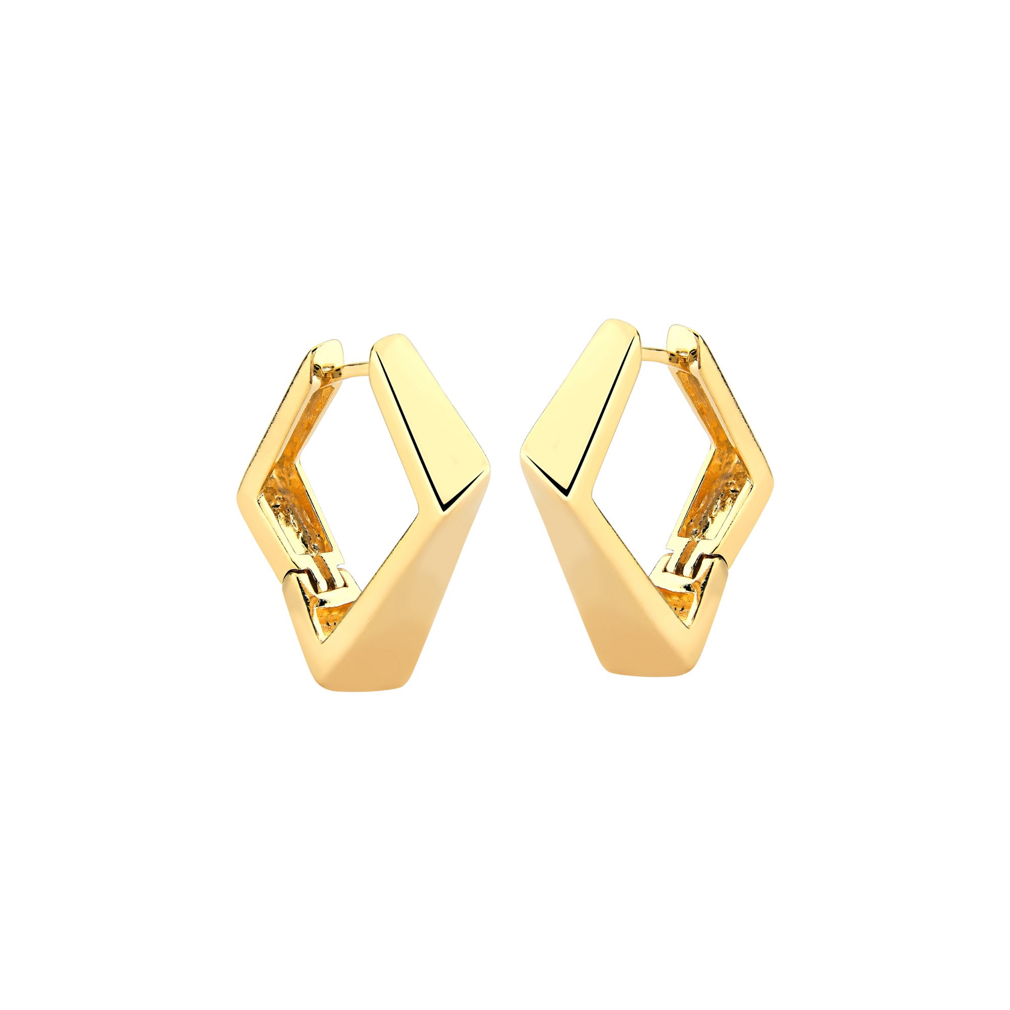 Brinco And You Liso Banhado a Ouro 18K