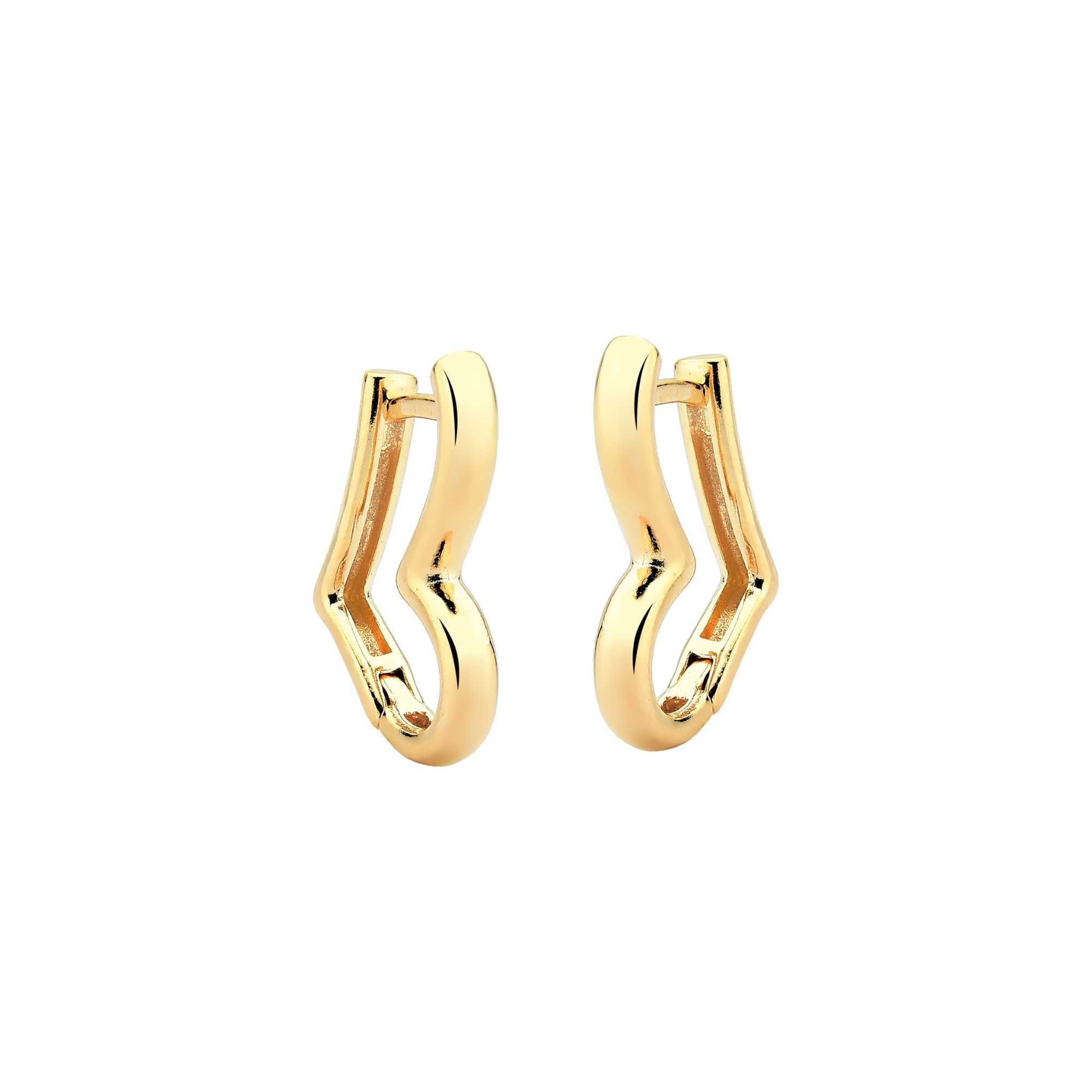 Brinco Argola Coração Fressen My Heart Banhado a Ouro 18K