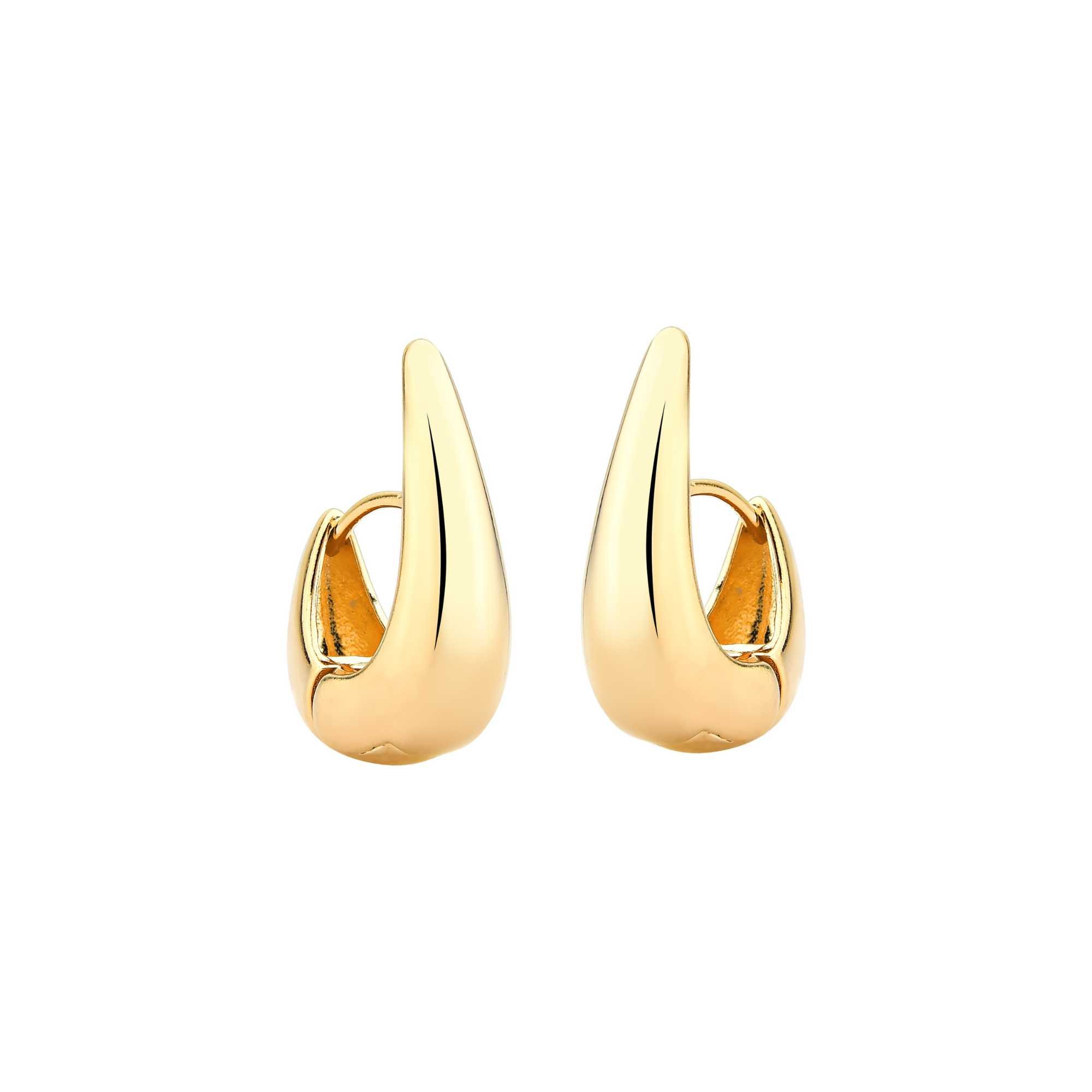 Brinco Argola Gota Fressen One Banhado a Ouro 18K