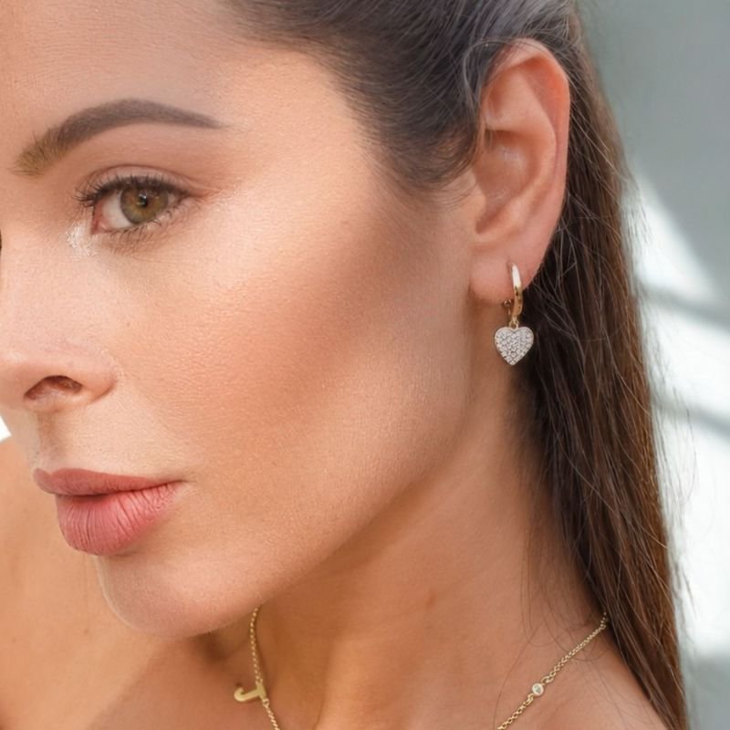 Brinco Argola My Collection Love Tradicional Lisa Banhada a Ouro 18K