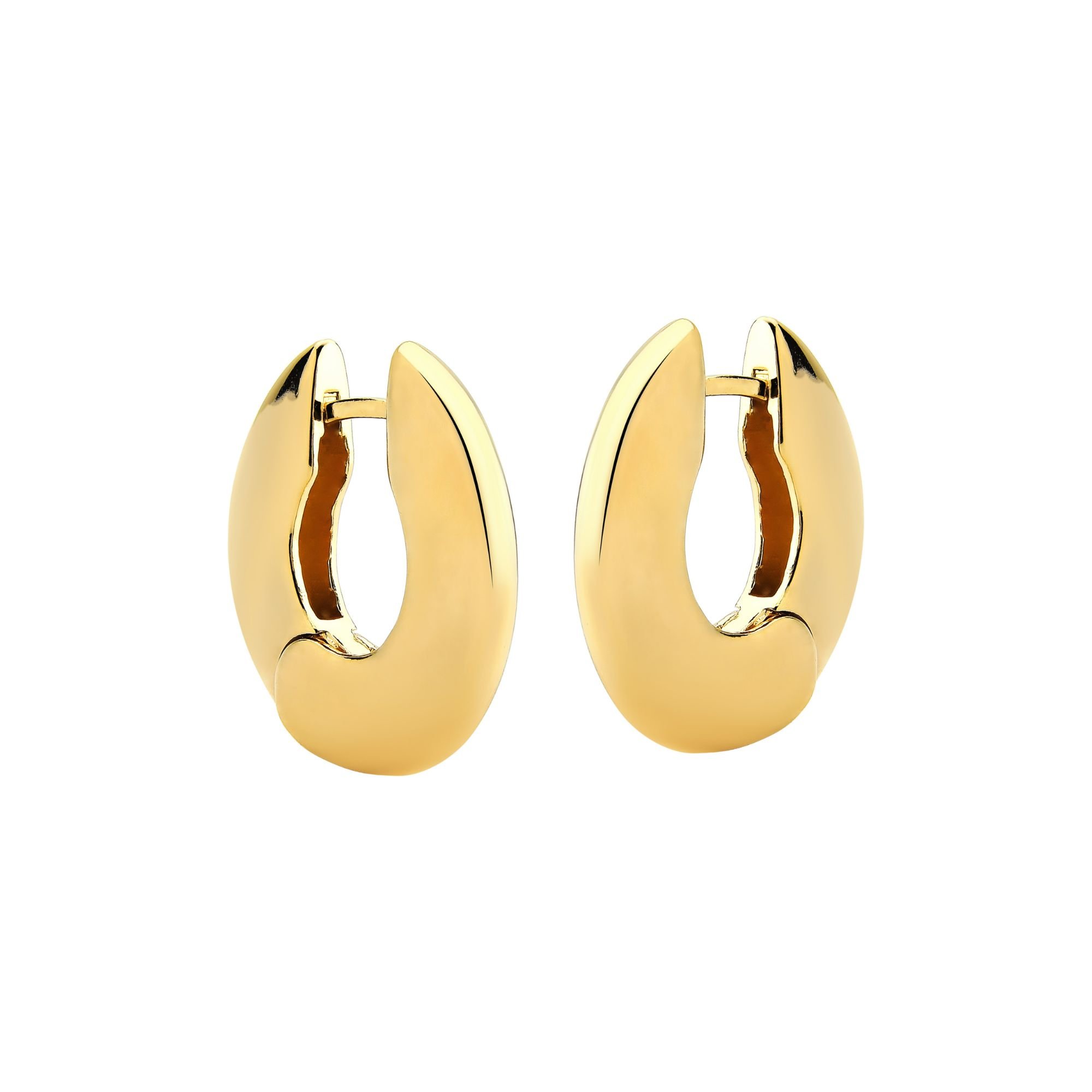 Brinco Argola Redonda Banhado a Ouro 18K