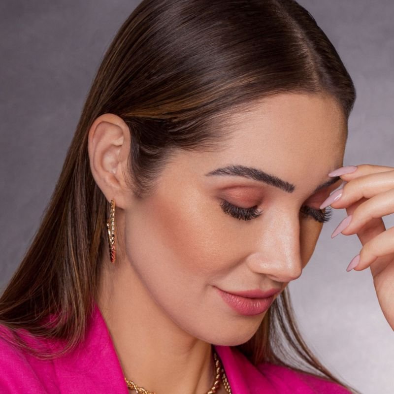 Brinco Day to Night Argola Lisa Torcida Banhado a Ouro 18K