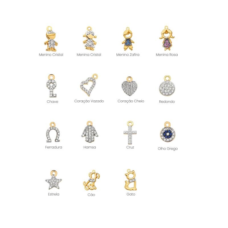 Brinco My Collection Argola Cravejada Candy Banhado a Ouro 18K