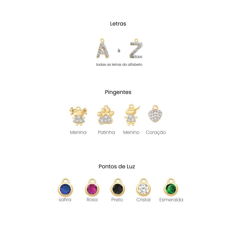 Brinco My Collection Argola Cravejada Candy Banhado a Ouro 18K