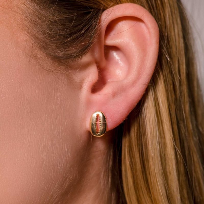 Brinco Ocean de Búzios Banhado a Ouro 18K