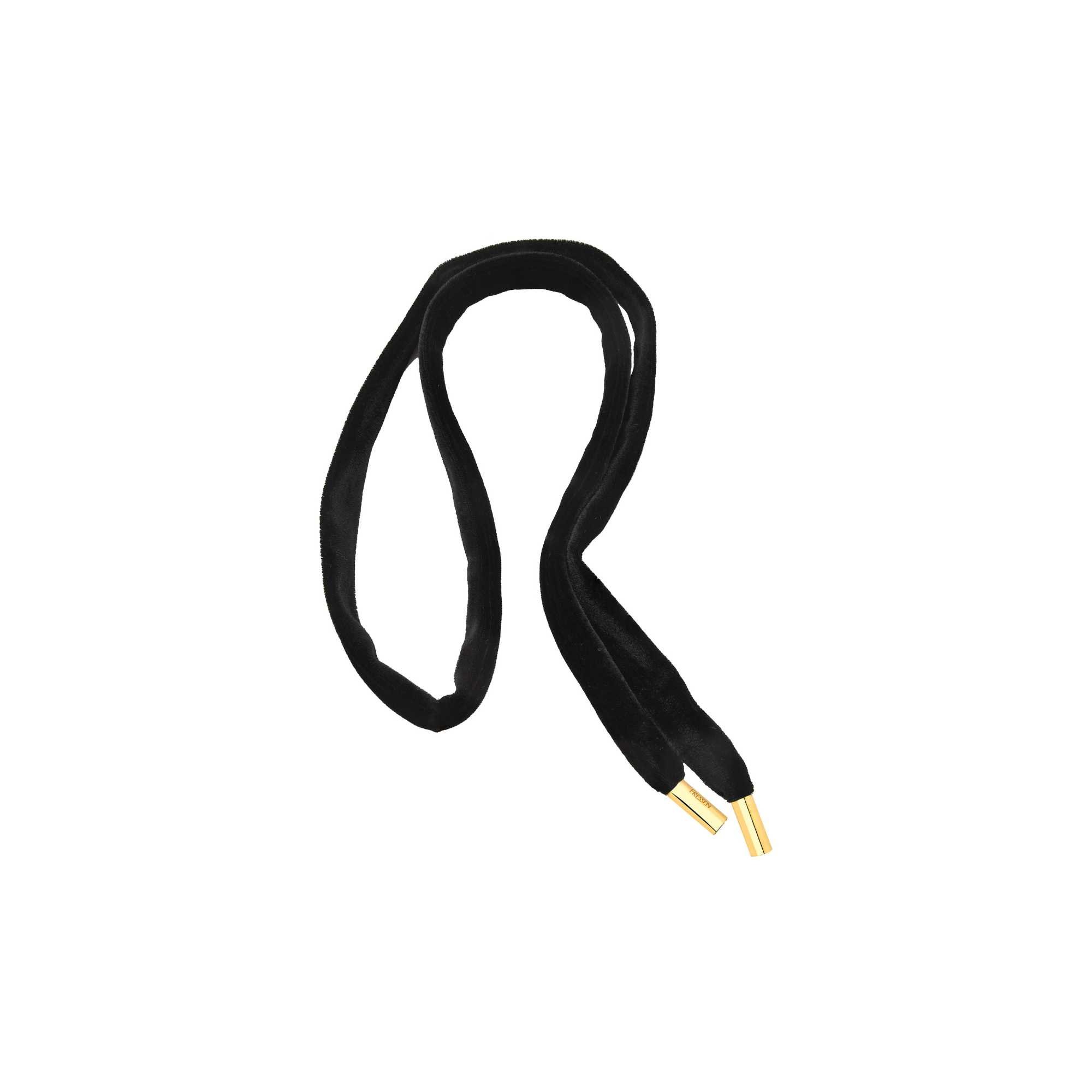 Choker de Veludo Banhado a Ouro 18K