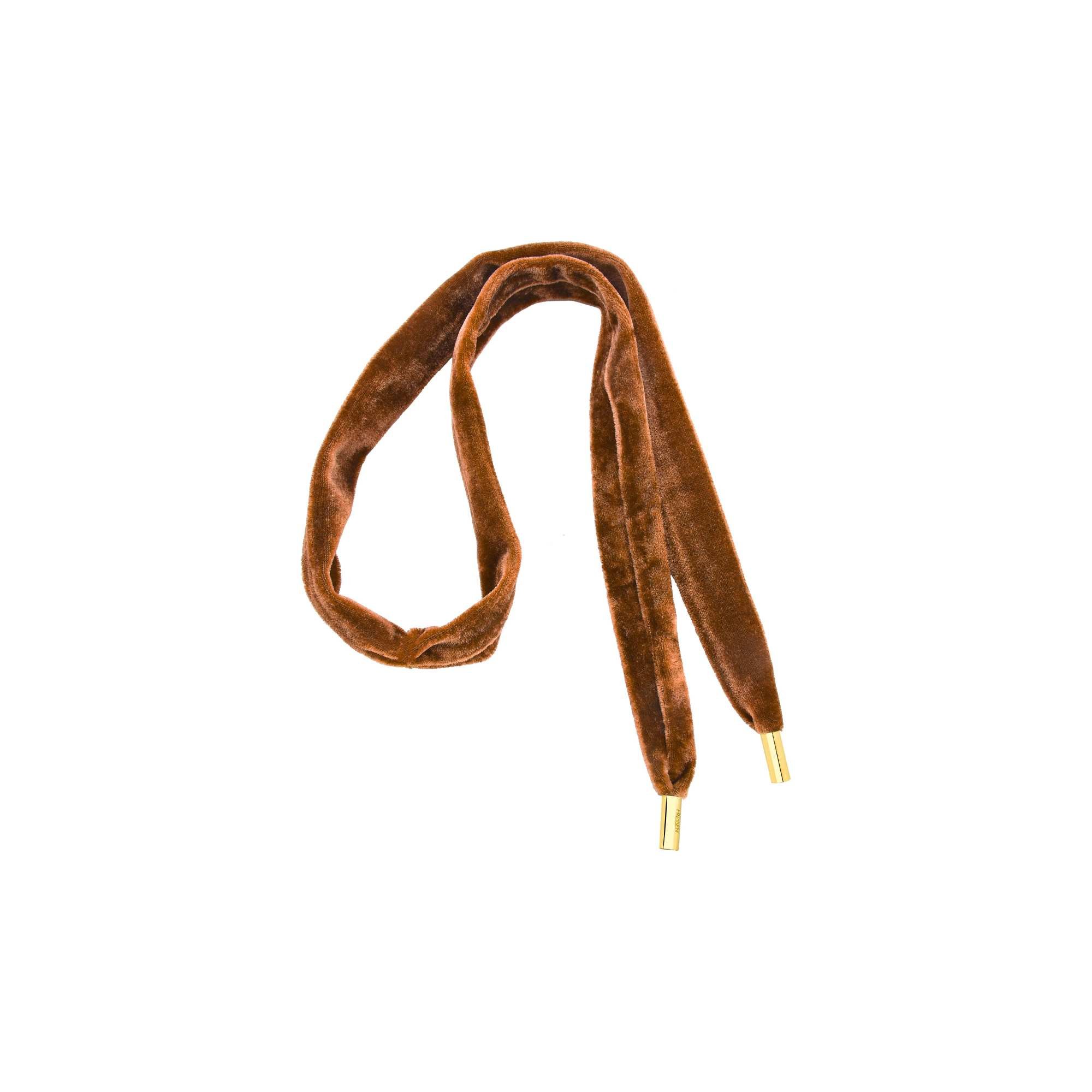 Choker de Veludo Banhado a Ouro 18K