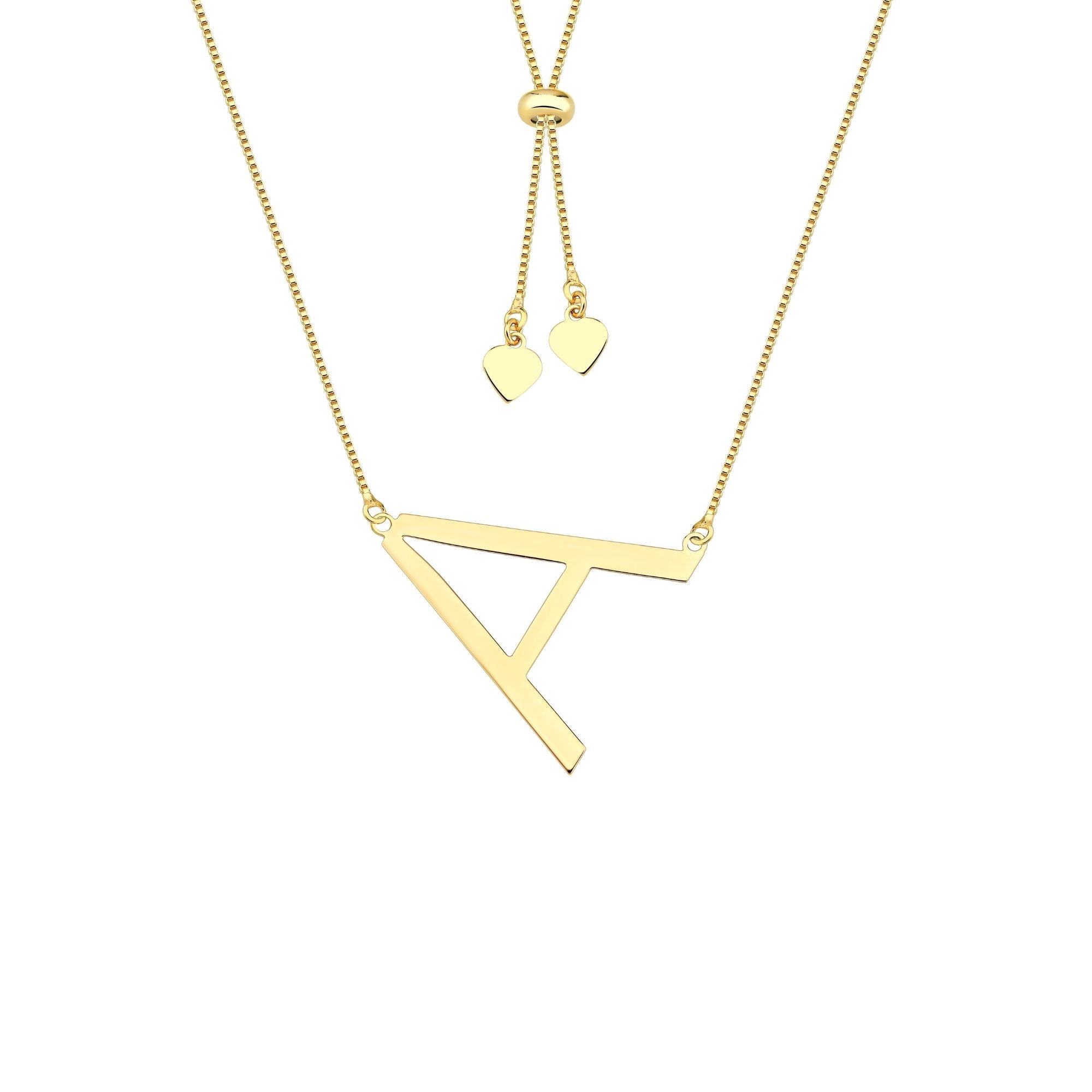 Colar com Letra Inicial A a Z Mom's Banhado a Ouro 18K - Sem Escrita - X