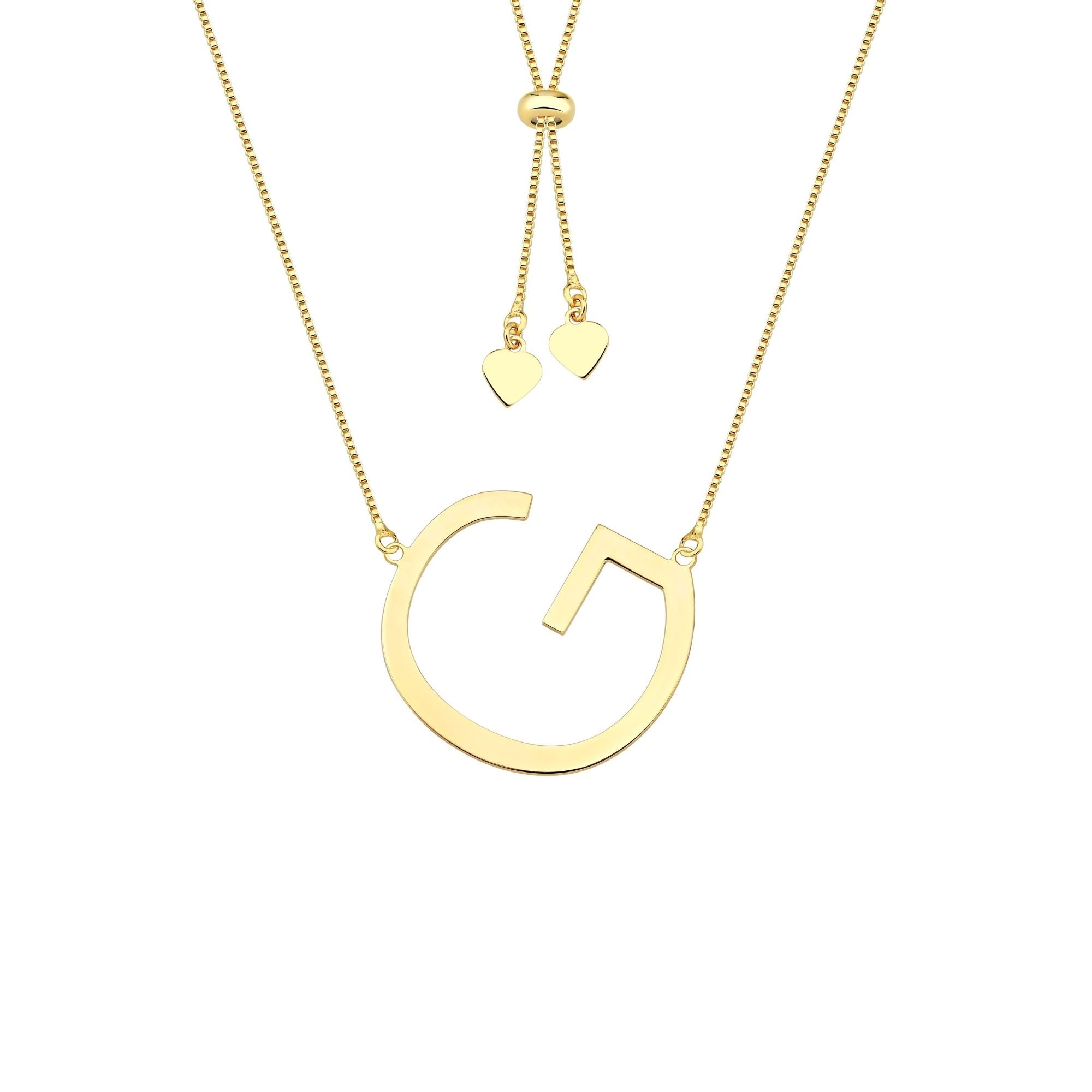 Colar com Letra Inicial A a Z Mom's Banhado a Ouro 18K - Sem Escrita - X