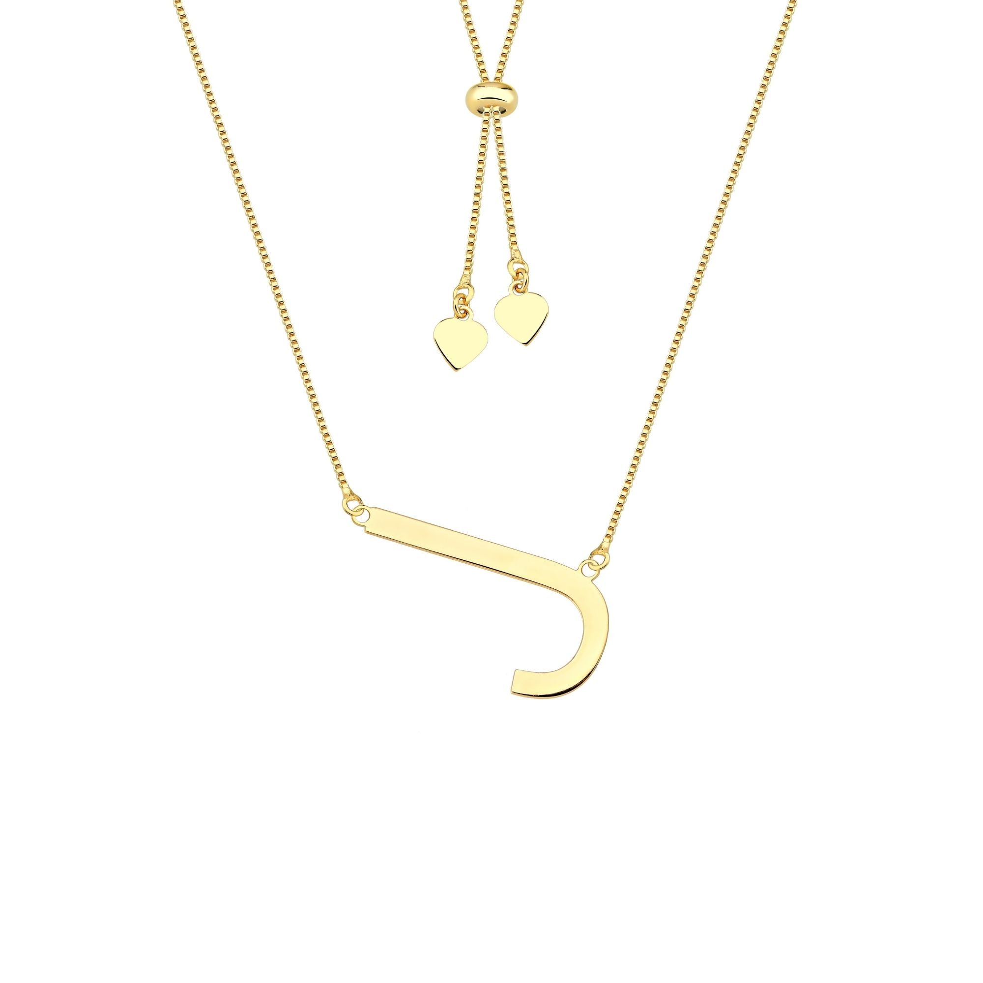 Colar com Letra Inicial A a Z Mom's Banhado a Ouro 18K - Sem Escrita - X