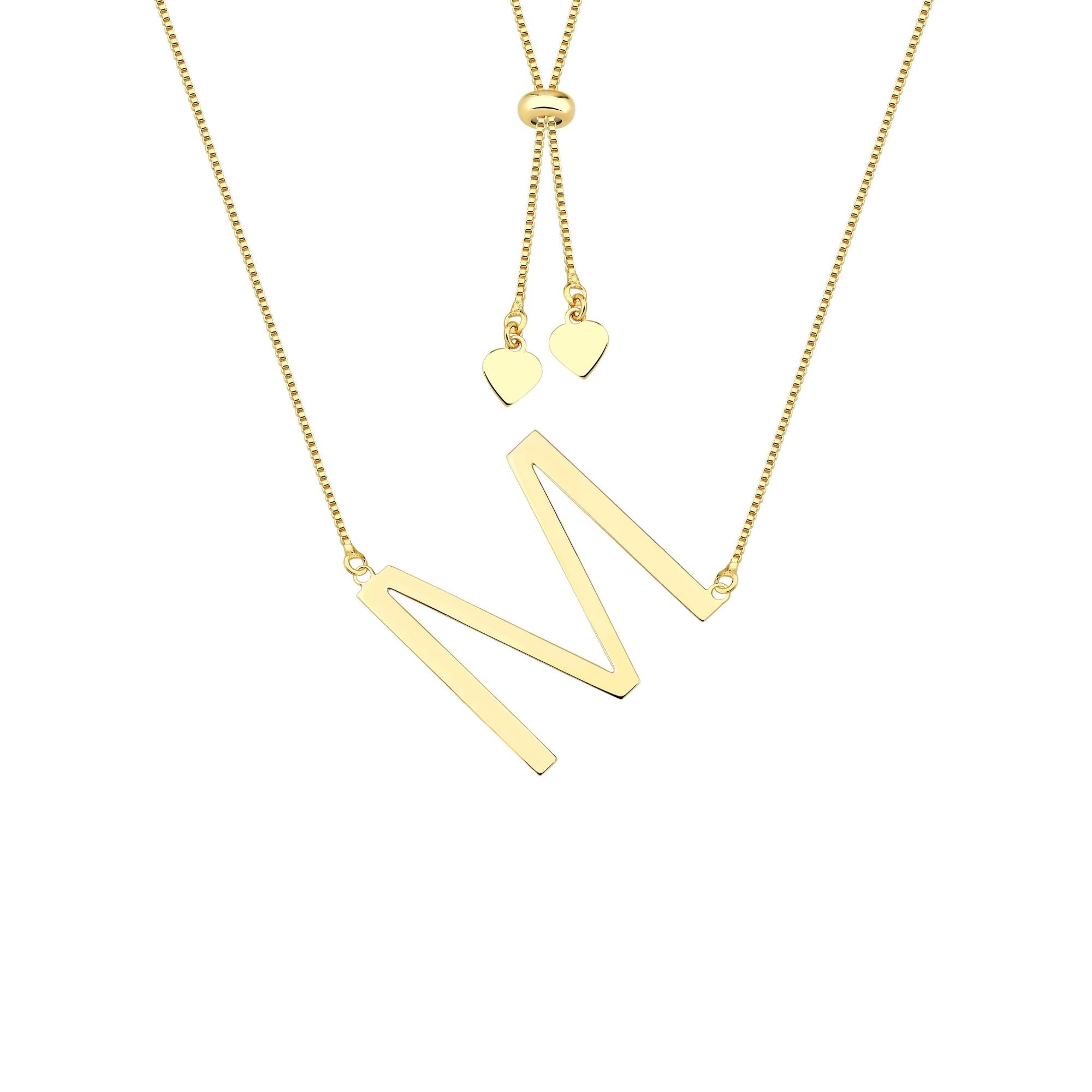 Colar com Letra Inicial A a Z Mom's Banhado a Ouro 18K - Sem Escrita - X