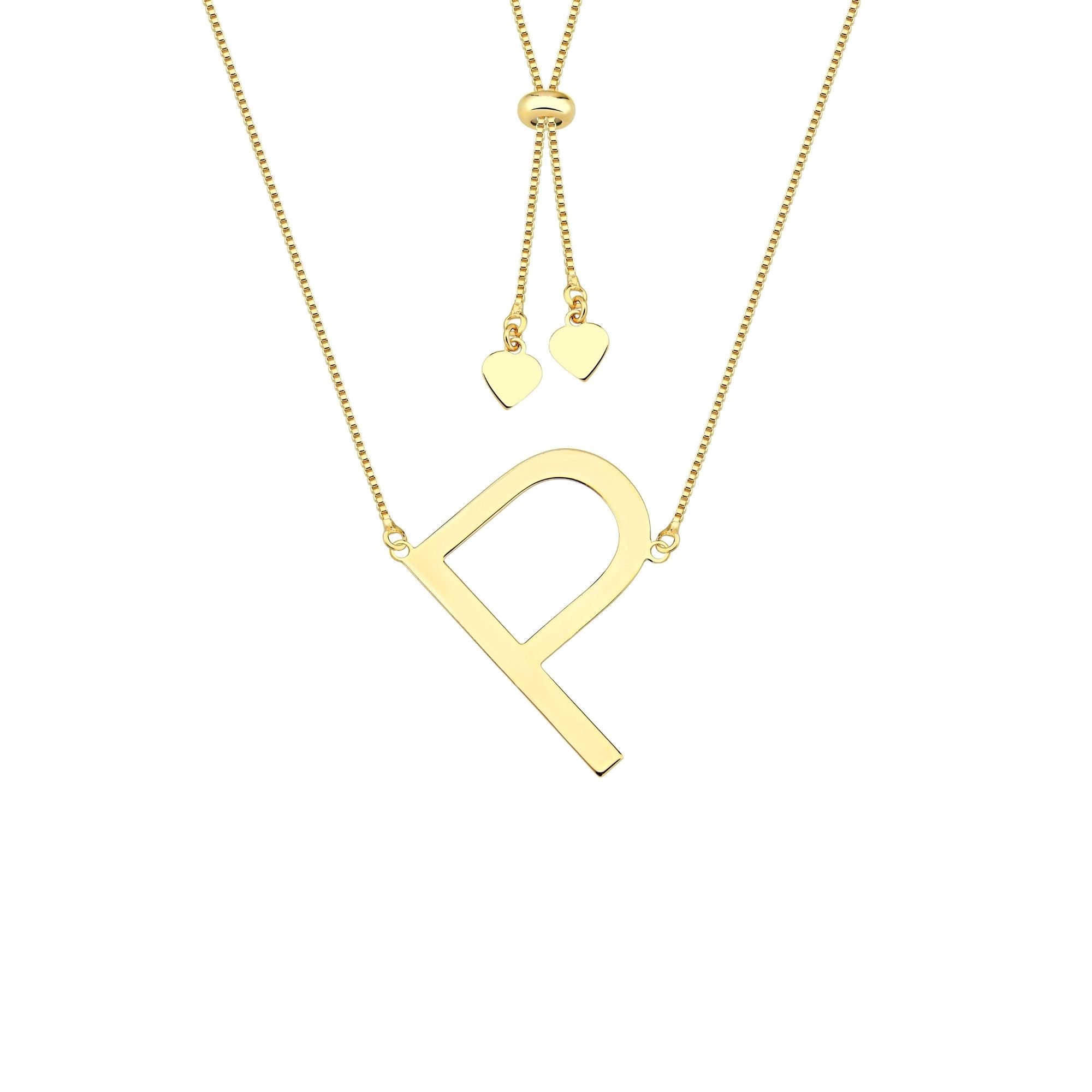 Colar com Letra Inicial A a Z Mom's Banhado a Ouro 18K - Sem Escrita - X