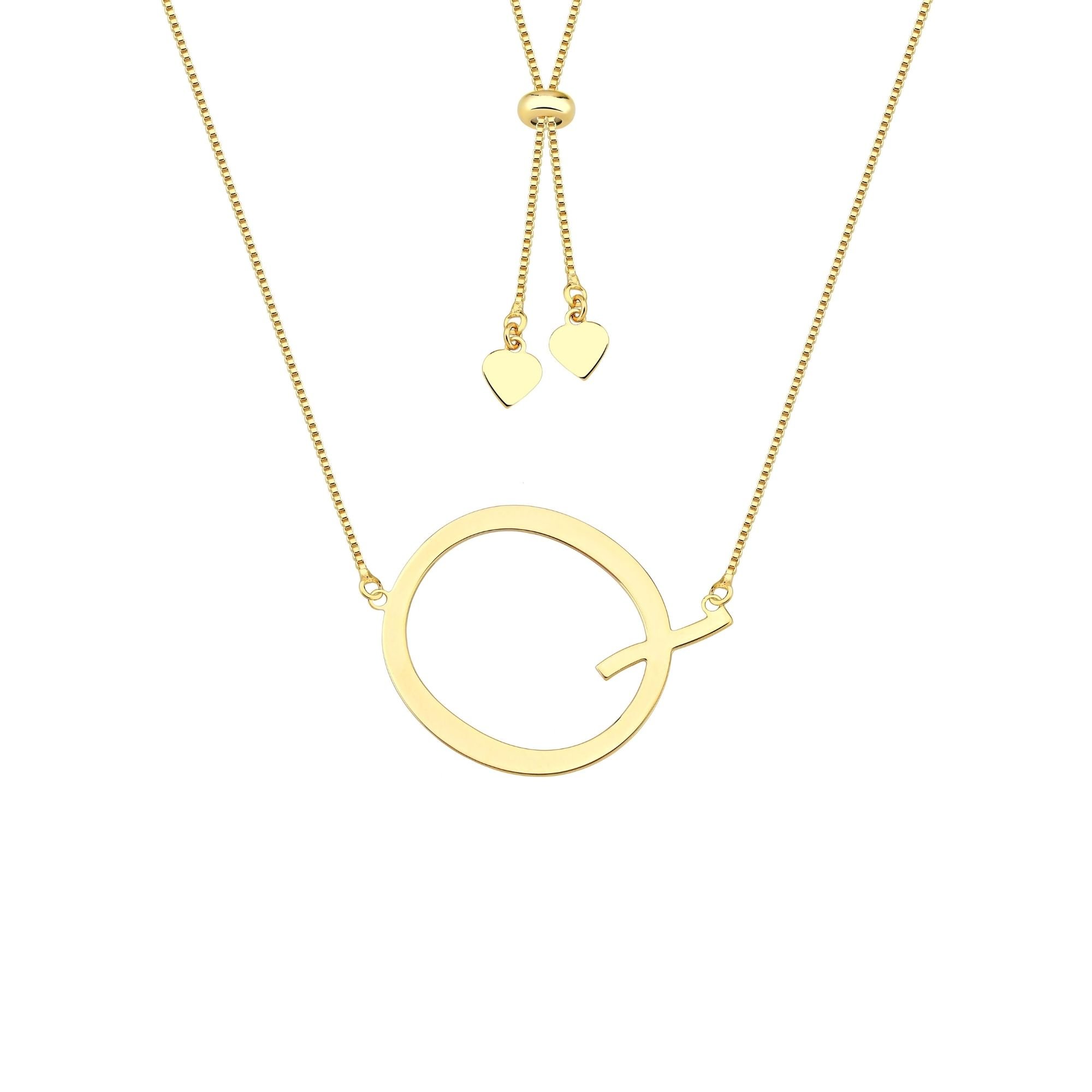 Colar com Letra Inicial A a Z Mom's Banhado a Ouro 18K - Sem Escrita - X