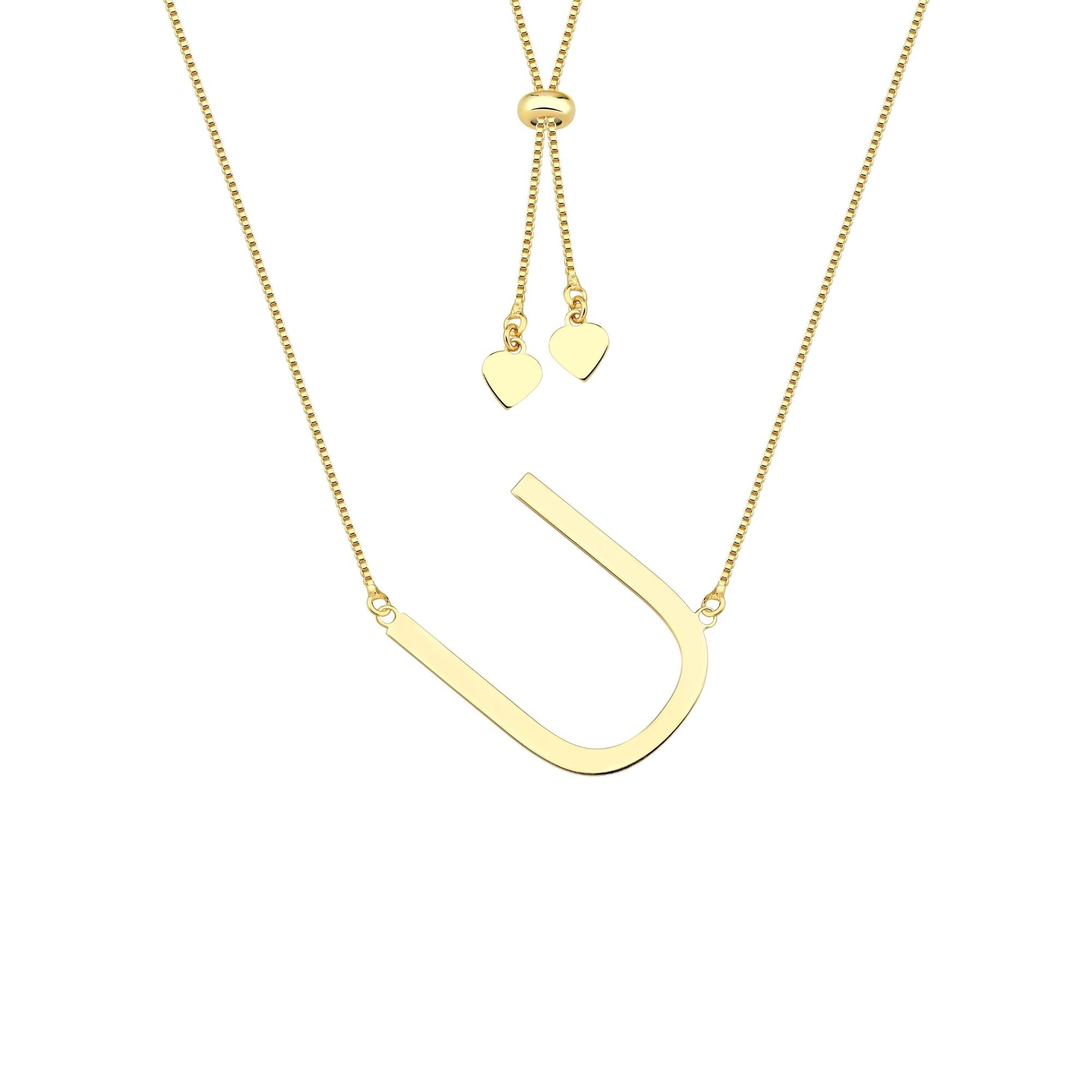 Colar com Letra Inicial A a Z Mom's Banhado a Ouro 18K - Sem Escrita - X