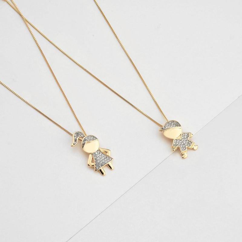 Colar Filho Cravejado Banhado a Ouro 18K