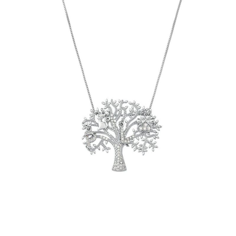 Colar My Collection Árvore da Vida Candy Banhado a Ouro 18K
