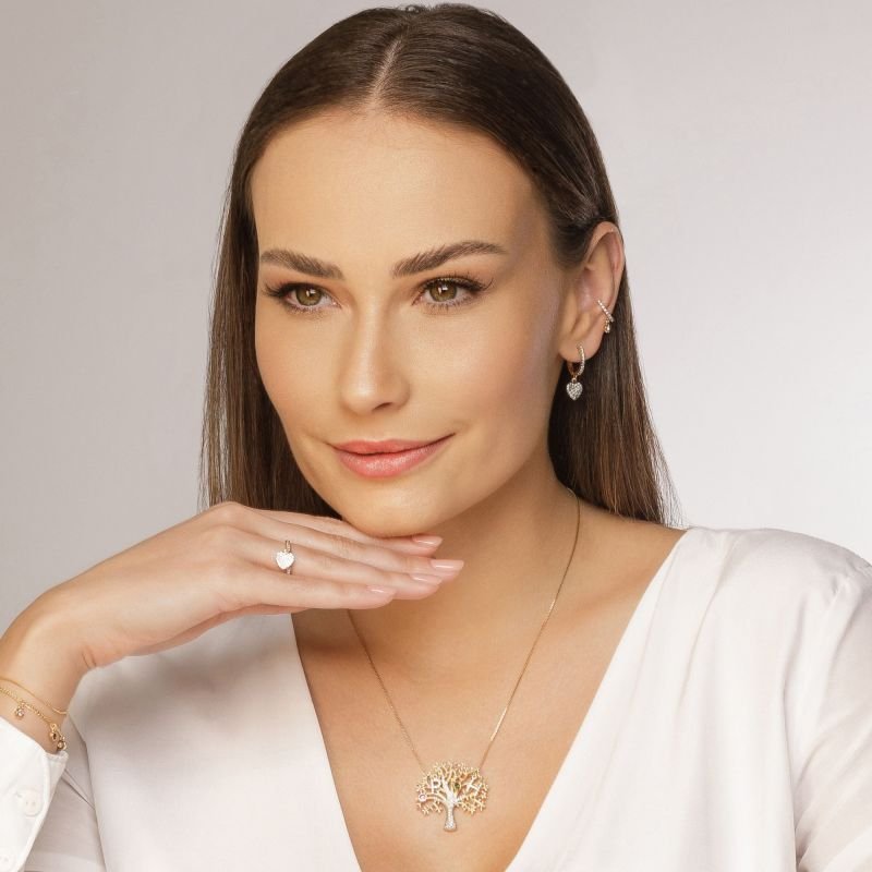 Colar My Collection Árvore da Vida Candy Banhado a Ouro 18K