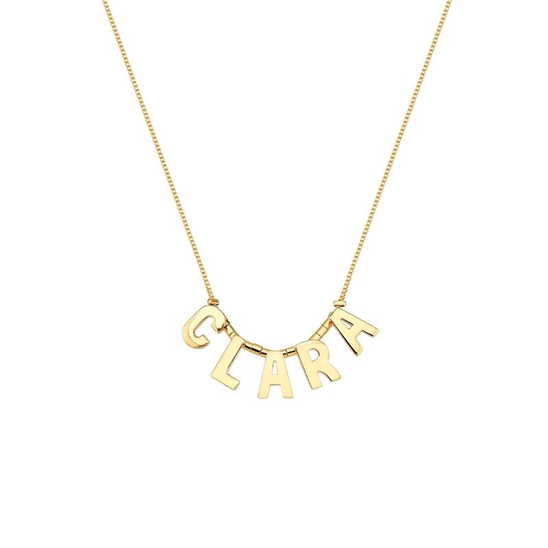 Colar My Collection Love Tradicional Banhada a Ouro 18k