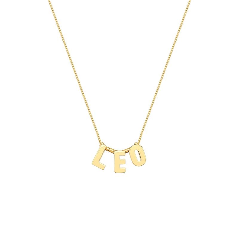 Colar My Collection Love Tradicional Banhada a Ouro 18k