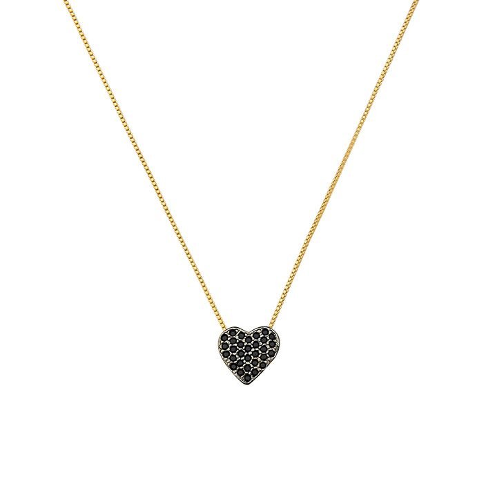 Colar My Collection Love Tradicional Letra Lisa Banhado a Ouro 18K - Z