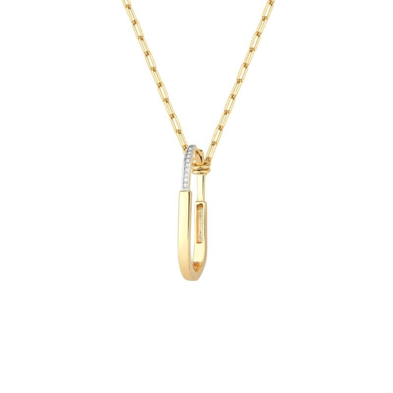 Colar Retangular Arredondado Fressen Lovers Banhado a Ouro 18K