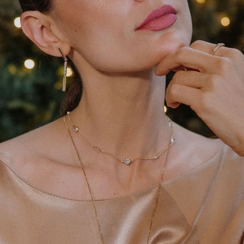 Corrente Elo Português e Ponto de Luz Banhado a Ouro 18K