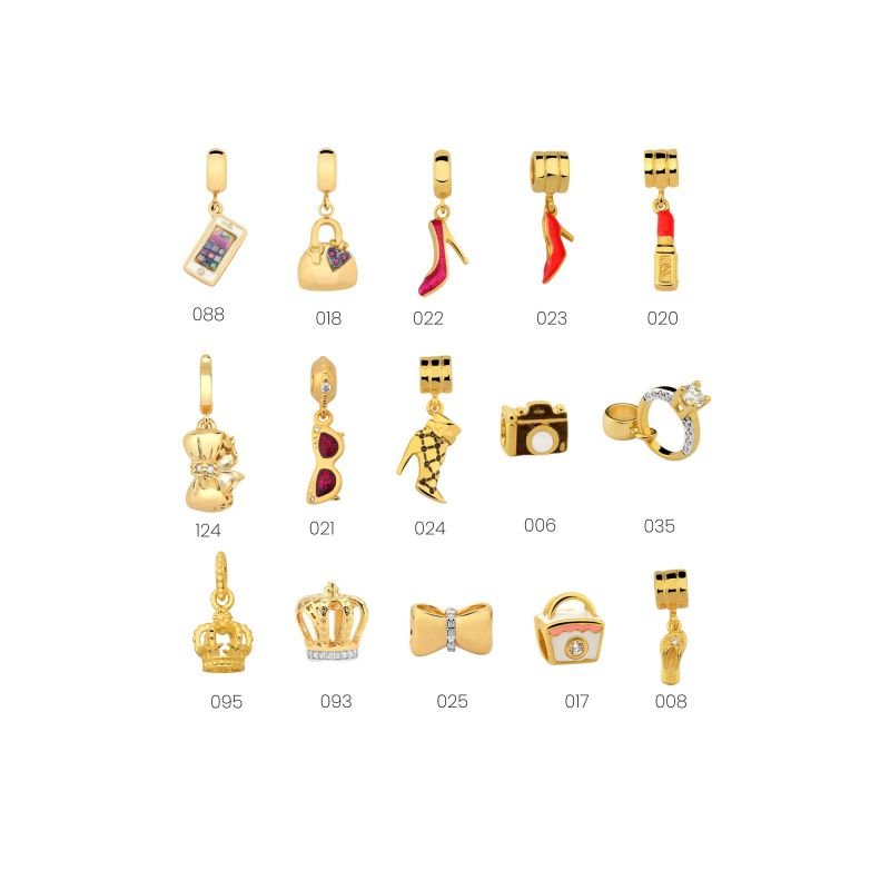 Pingente Enjoy Acessórios Banhado a Ouro 18K