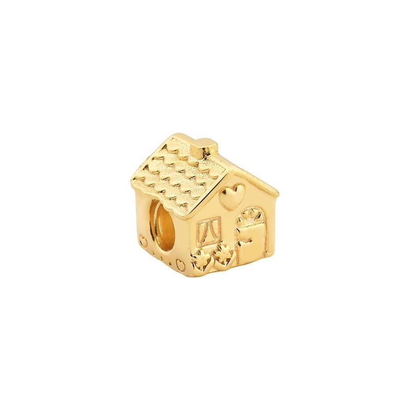 Pingente Enjoy Casa Banhado a ouro 18k
