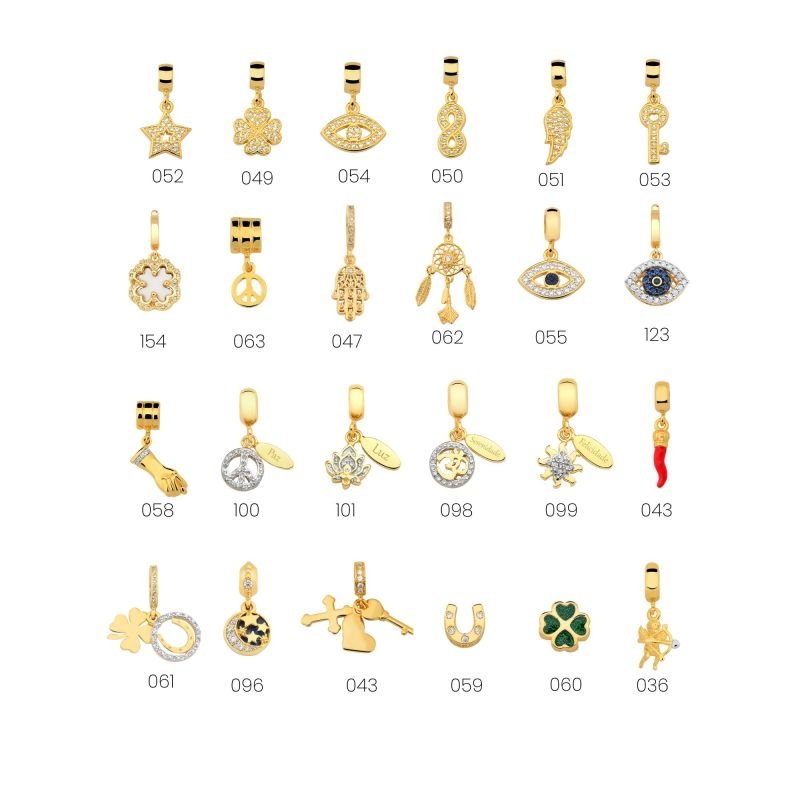 Pingente Enjoy Místico Banhado a Ouro 18k