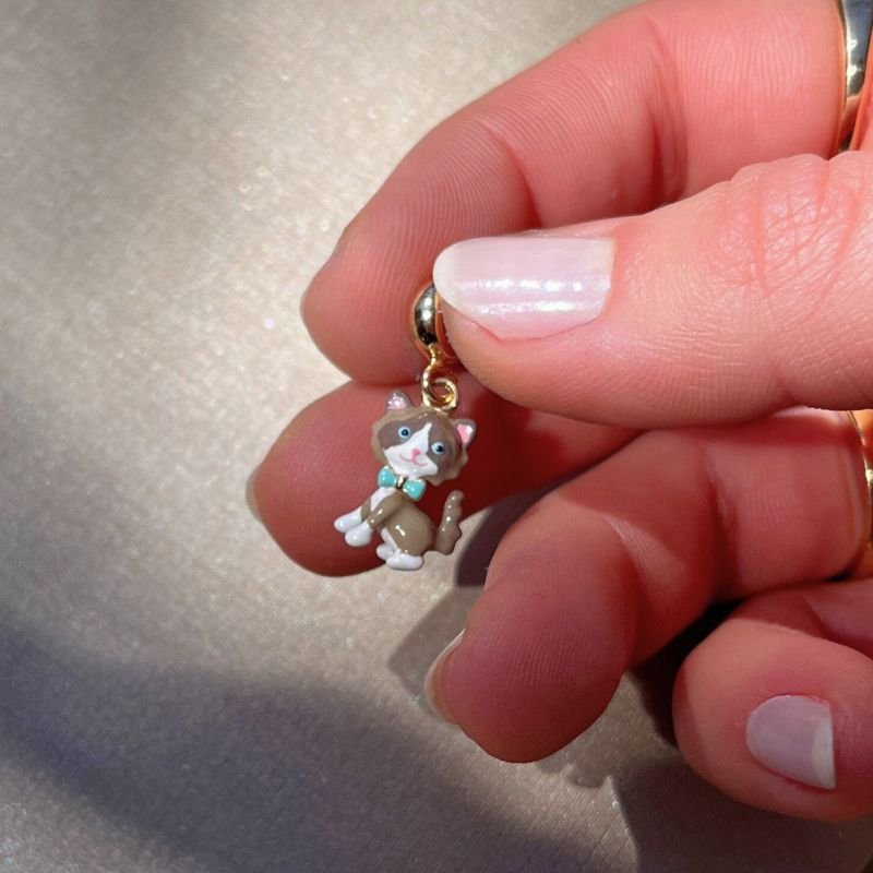 Pingentes Cat Resina Personalizada Banhado a Ouro 18K