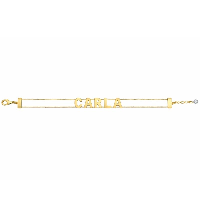 Pulseira My Collection Love Tradicional Banhada a Ouro 18k