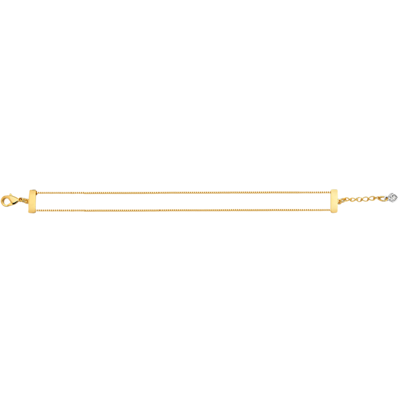 Pulseira My Collection Love Tradicional Banhada a Ouro 18k